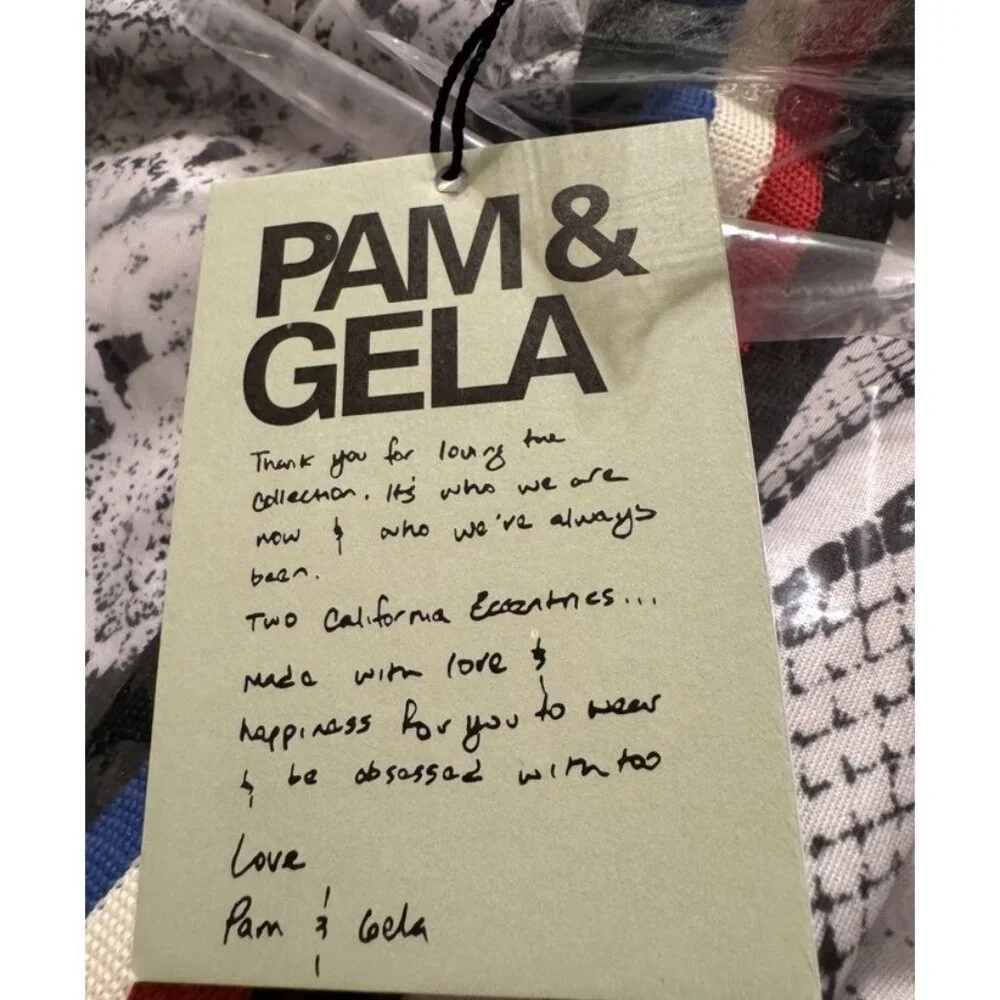 NWT PAM & GELA Drawstring Backpack Snake Pattern - Picture 7 of 9